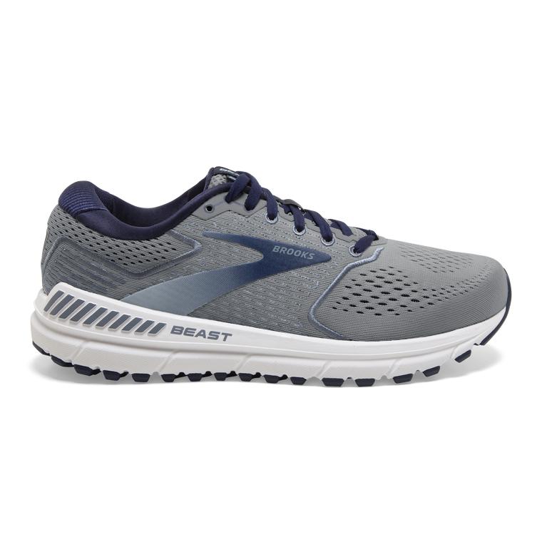 Brooks Beast '20 Walking Shoes - Men's - Blue/Grey/Peacoat (79584-IKAU)